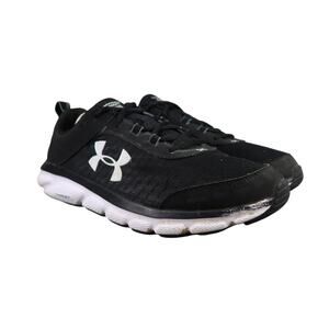 Under Armour Shoes Mens 11.5 Athletic Trainer Charged Assert Running Black White